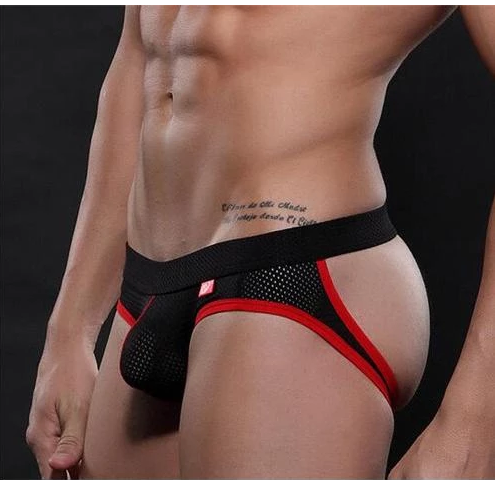 Mesh hole breathable thong