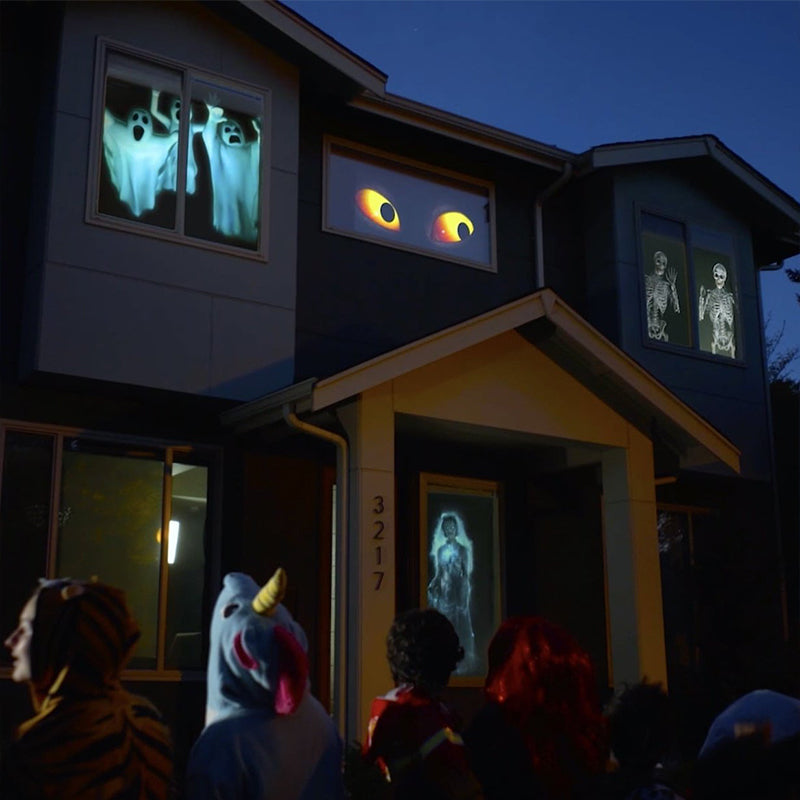 Halloween Window Laser LED Lights Display Home DJ Show Lights Christmas Spotlight Projector Movie Party Lights