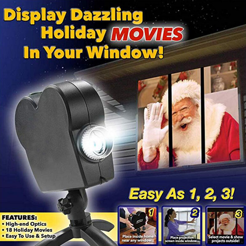 Halloween Window Laser LED Lights Display Home DJ Show Lights Christmas Spotlight Projector Movie Party Lights