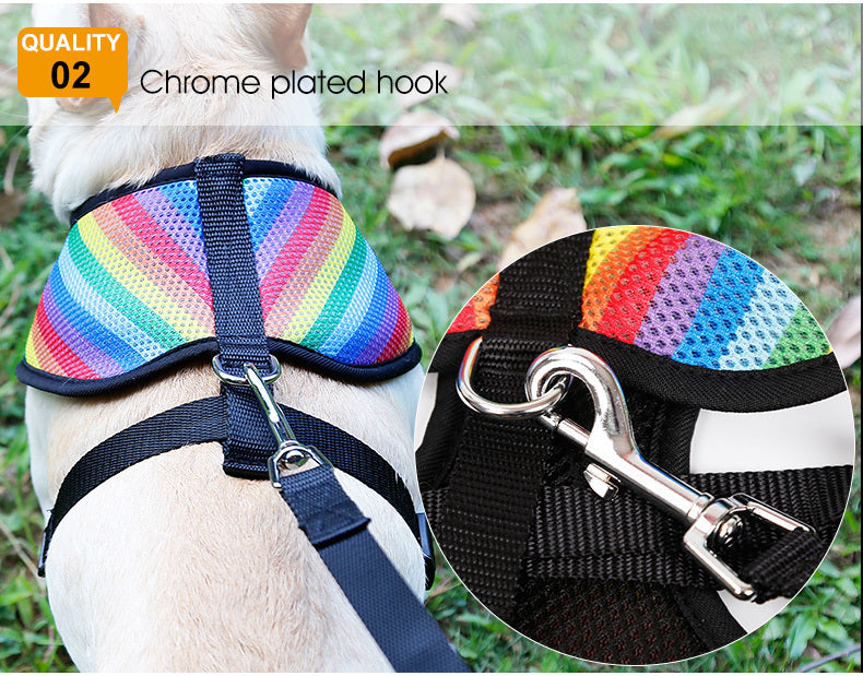 Dog Rainbow chest strap