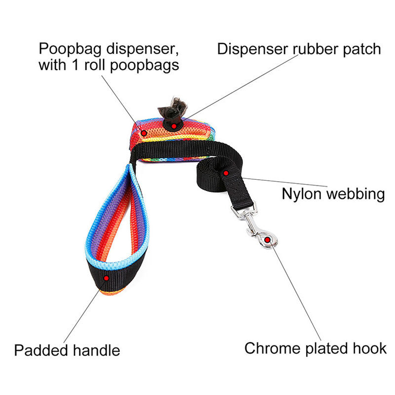 Dog Rainbow chest strap