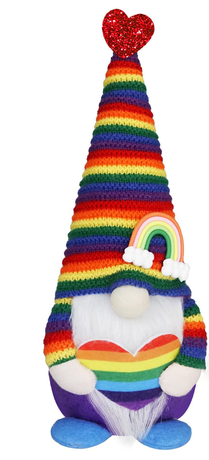 Rainbow Faceless Doll Rainbow Elf Rudolf