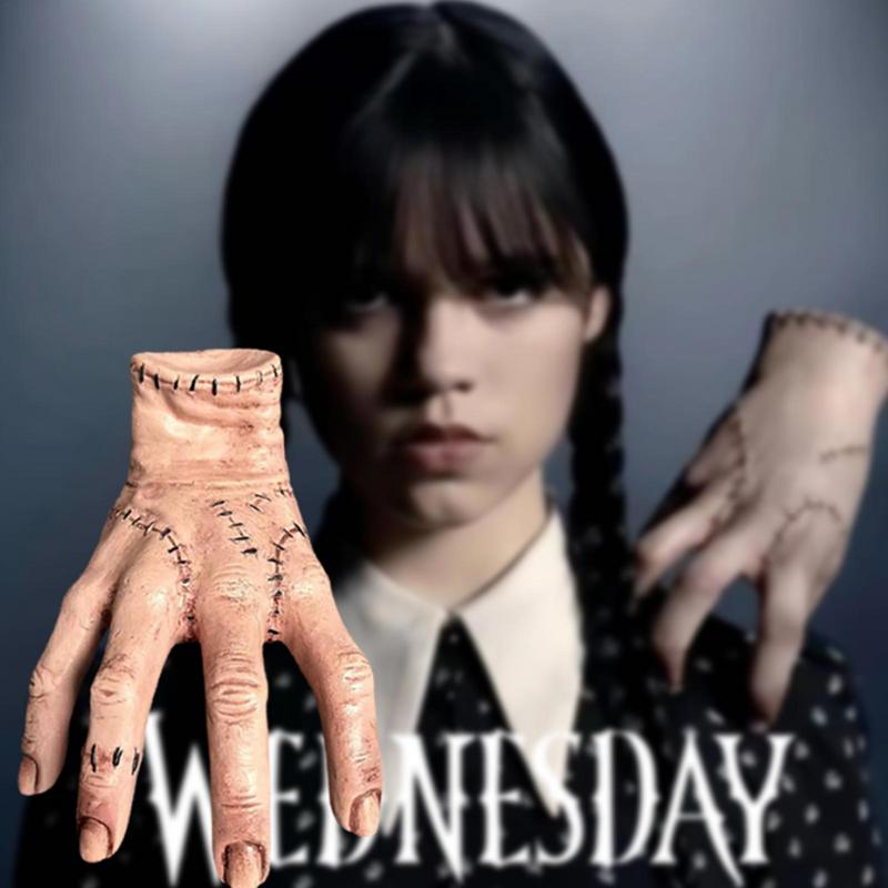 Wednesday Addams "Thing" Latex Hand Figurine Halloween Prop