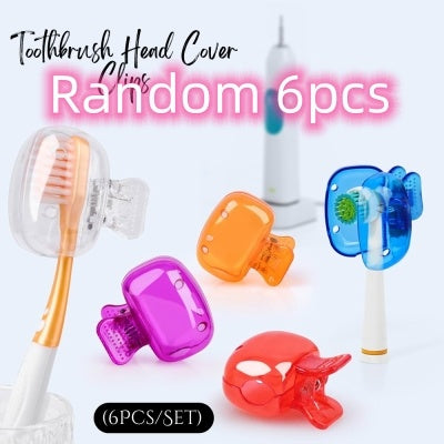 Toothbrush Storage Clip Travel Essential Protective Cap Of Toothbrush Portable Toothbrush Box