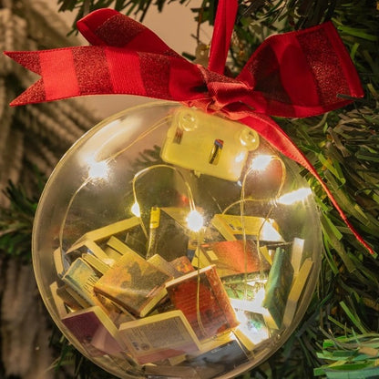 Christmas Decorations Christmas Ball Pendants Full Of Books