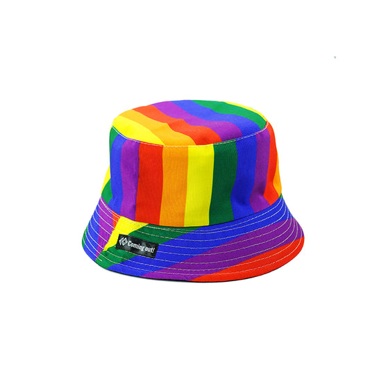 Sombrero de pescador Sombrero arcoíris de seis colores Lavabo LGBT