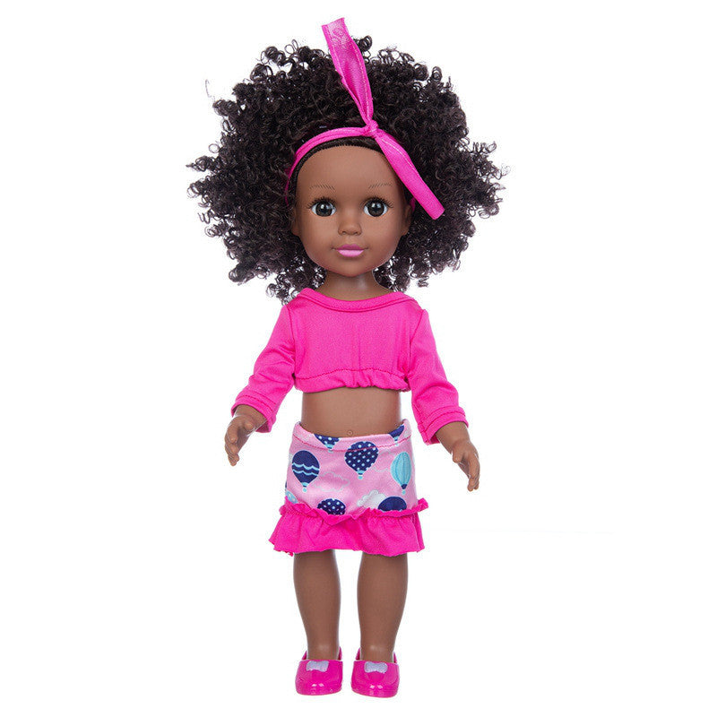 14 Inch African Black Baby Doll Simulation