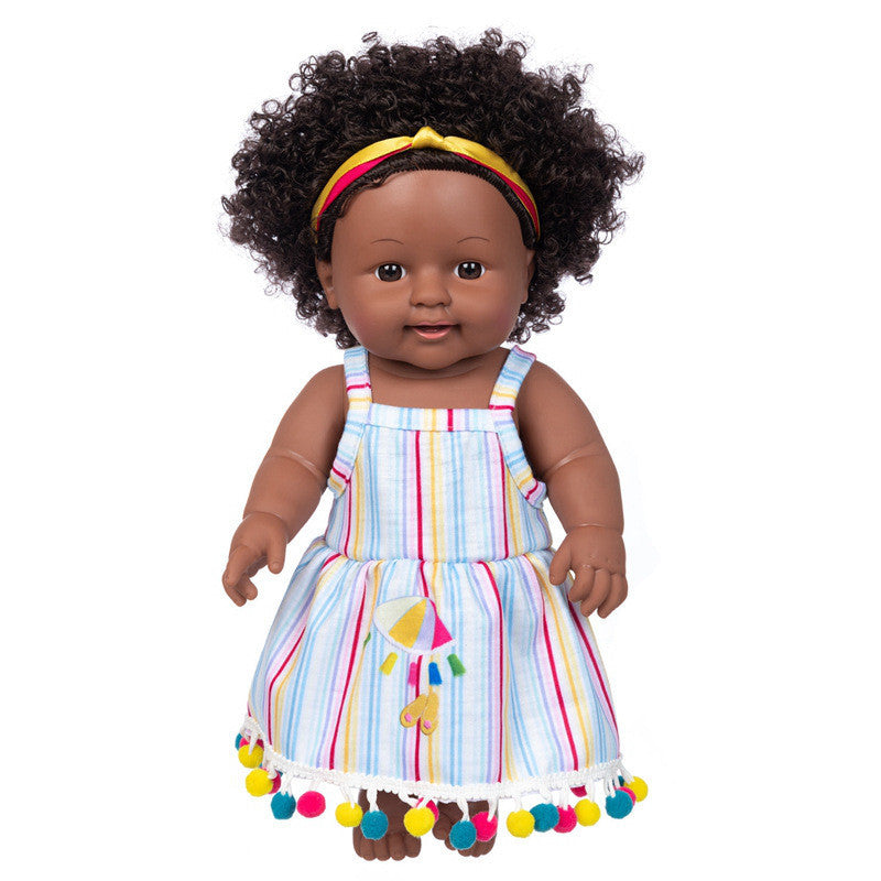 Simulation Baby Doll Black Black Baby African Doll