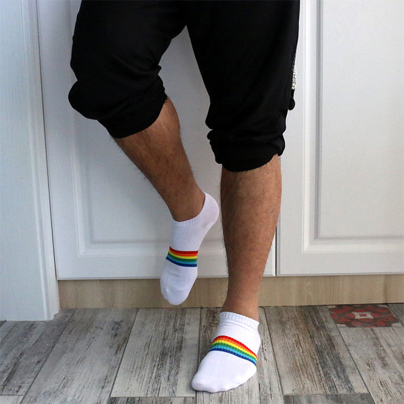 Calcetines casual rayas arcoiris