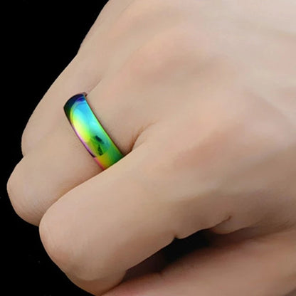 Stainless Steel Rainbow Ring