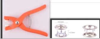 Nylon Five-jaw Fastener Installation Tool Pliers Set Sew Free Snapper Fastener