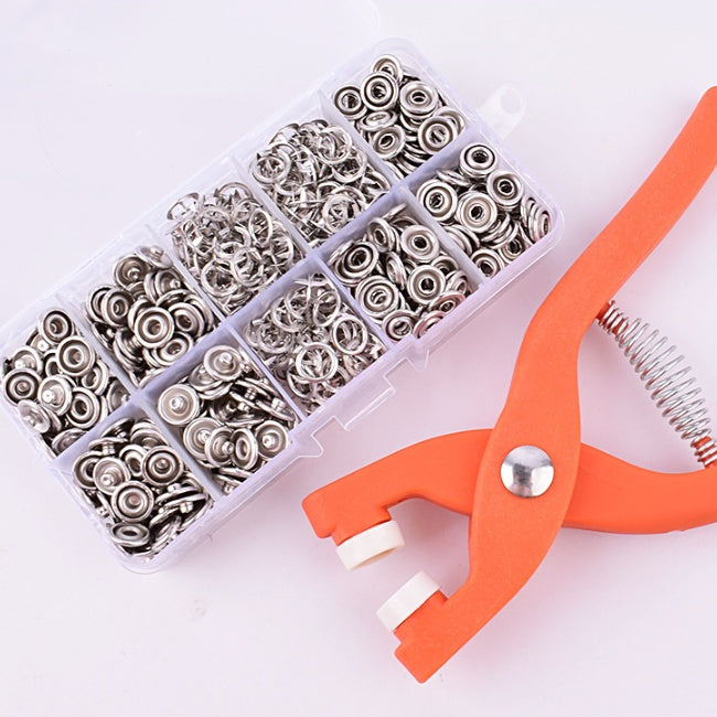 Nylon Five-jaw Fastener Installation Tool Pliers Set Sew Free Snapper Fastener