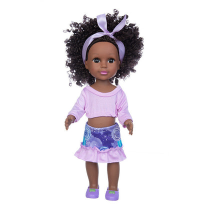 14 Inch African Black Baby Doll Simulation