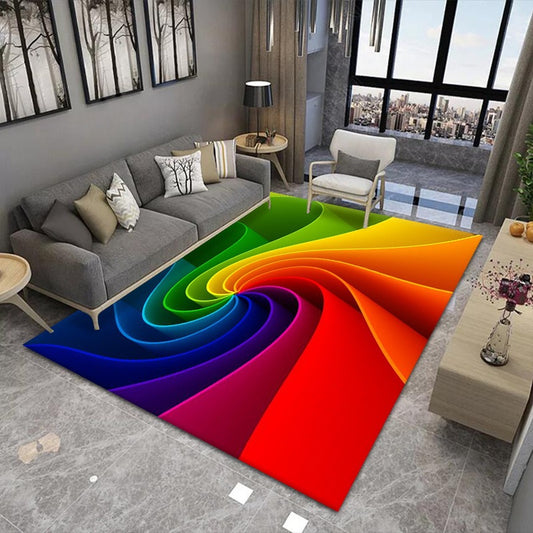 3D Vision Living Room Coffee Table Carpet