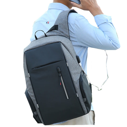 Mochila multifuncional para ordenador, bolsa de negocios con carga USB, mochila antirrobo