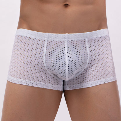 Men's Comfortable High-end Breathable Nylon Low Waist Boxers