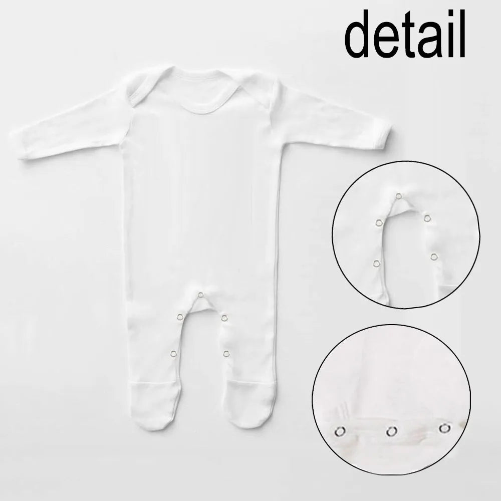 My 1st Christmas Santa Printed Baby Sleepsuit Bodysuit Newborn Babygrow Xmas Outfit Jumpsuit Winter Infant Long Sleeve Romper