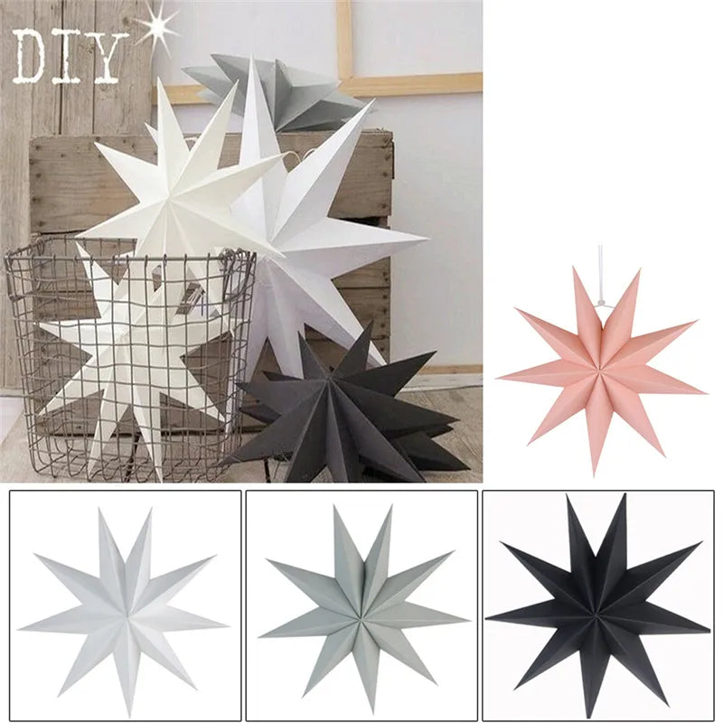 Explode Star Party Light Window Grille Paper Lantern Stars Lampshade Garden Hanging Decoration For Christmas Party Water Proof