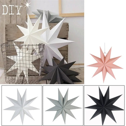 Explode Star Party Light Window Grille Paper Lantern Stars Lampshade Garden Hanging Decoration For Christmas Party Water Proof