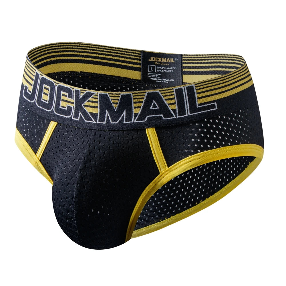 Ropa interior sexi para hombre, calzoncillos, calzoncillos de malla de nailon para hombre, ropa interior de Bikini, calzoncillos Boxer para hombre, traje de baño de malla de nailon para nadar