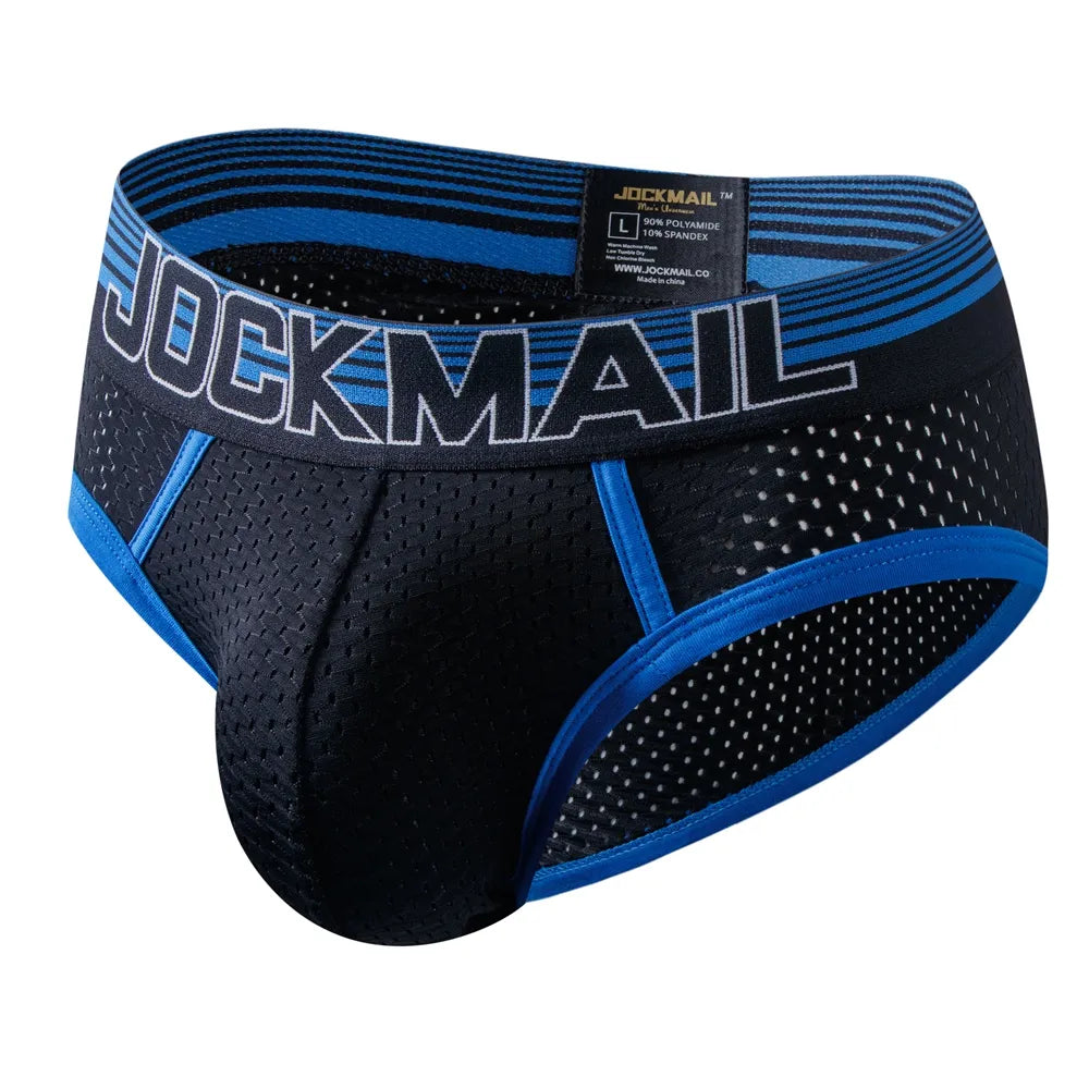 Ropa interior sexi para hombre, calzoncillos, calzoncillos de malla de nailon para hombre, ropa interior de Bikini, calzoncillos Boxer para hombre, traje de baño de malla de nailon para nadar