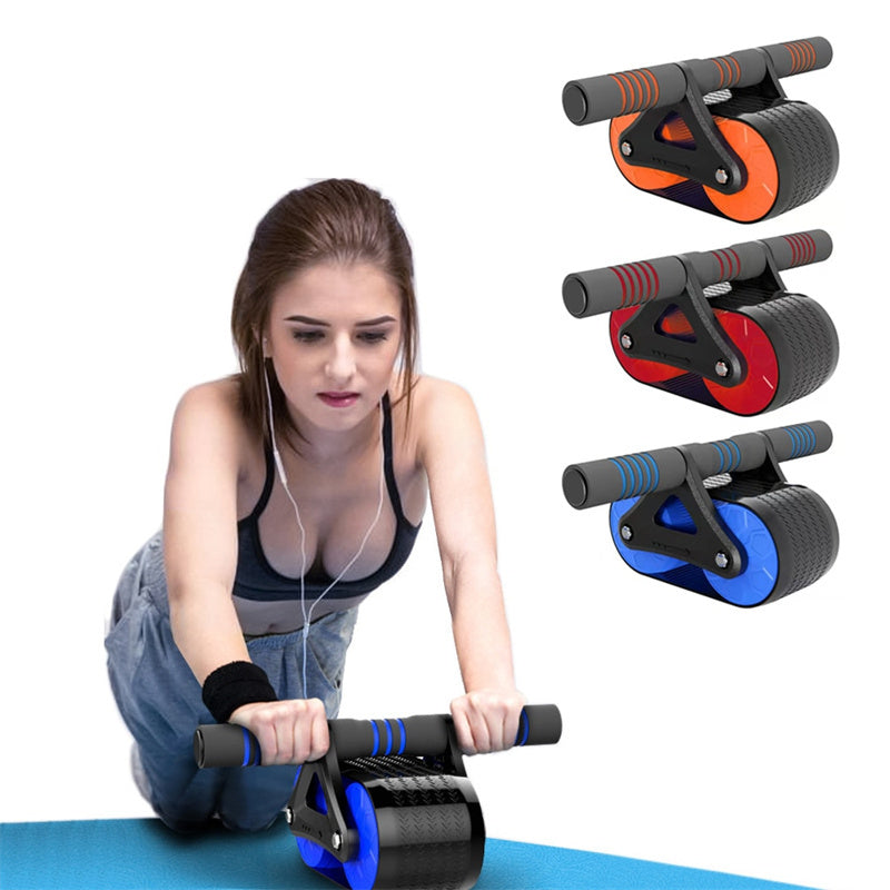 Automatic Rebound Double Wheel Abdominal Exerciser for men and women Ab Wheel Roller Waist Trainer Gym Sports Home Exercise Devices