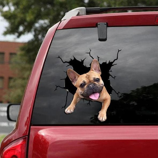 Animal Wall All Kinds Of Puppy Creative Broken Hole Car Window Electrostatic Stickers