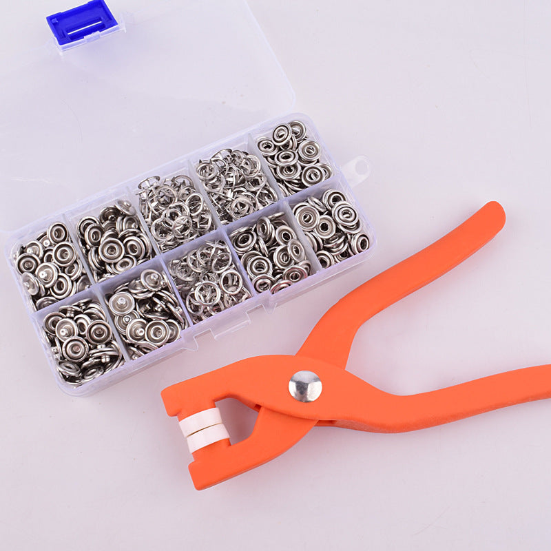 Nylon Five-jaw Fastener Installation Tool Pliers Set Sew Free Snapper Fastener