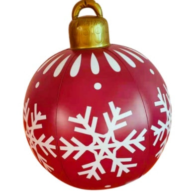 Christmas Ornament Ball Outdoor Pvc 60CM Inflatable Decorated Ball PVC Giant Big Large Balls Xmas Tree Decorations Toy Ball