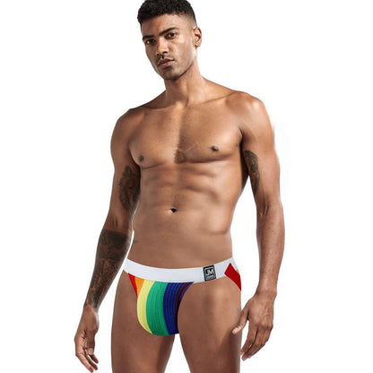 Mens Sports Fitness Rainbow Jock