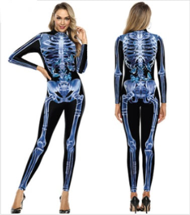 Body z czaszką na Halloween