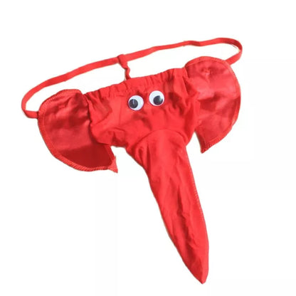 CLEVER-MENMODE Sexy Men Underwear Elephant Bulge Pouch G String Mens Elastic T-Back Lingerie Thong Erotic Underpants Panties