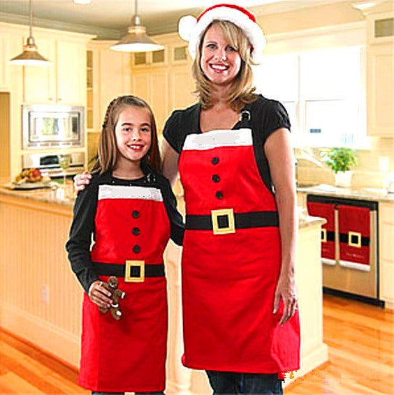 Christmas Red Apron